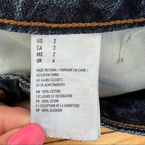 American eagle hi-rise festival cutoff denim jean shorts - Picture 7 of 7